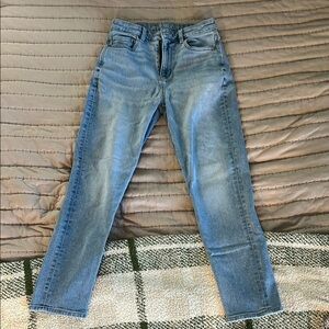 American Eagle Outfitters Women's Blue Straight Leg Jeans